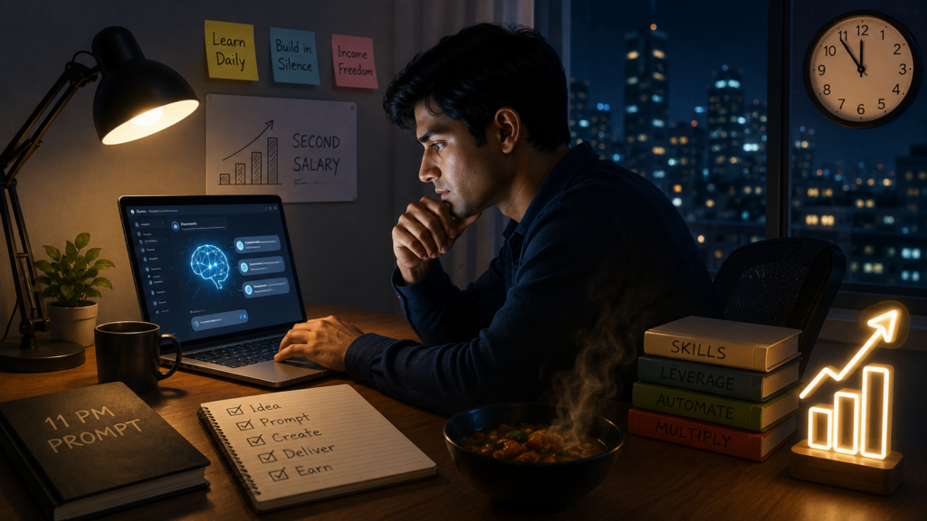 The 11 PM Prompt: How Office-Goers Are Quietly Building a Second Salary After Dinner